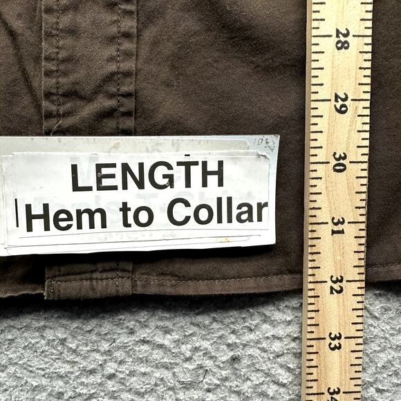 Woolrich Cotton Twill Long Sleeve Shirt Men XXL Pocket Roll-Tab Button Down 6418 - Picture 3 of 11